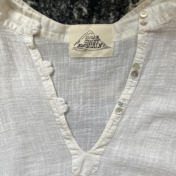 Sugar Candy Mountain white linen summer dress - Picture 6 of 10